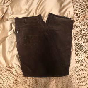 Dark Brown Corduroy Levi’s 505 Straight Fit